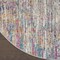 Homeroots 4 ft. Round Ivory Abstract Striations Area Rug 385351 - alternate 4